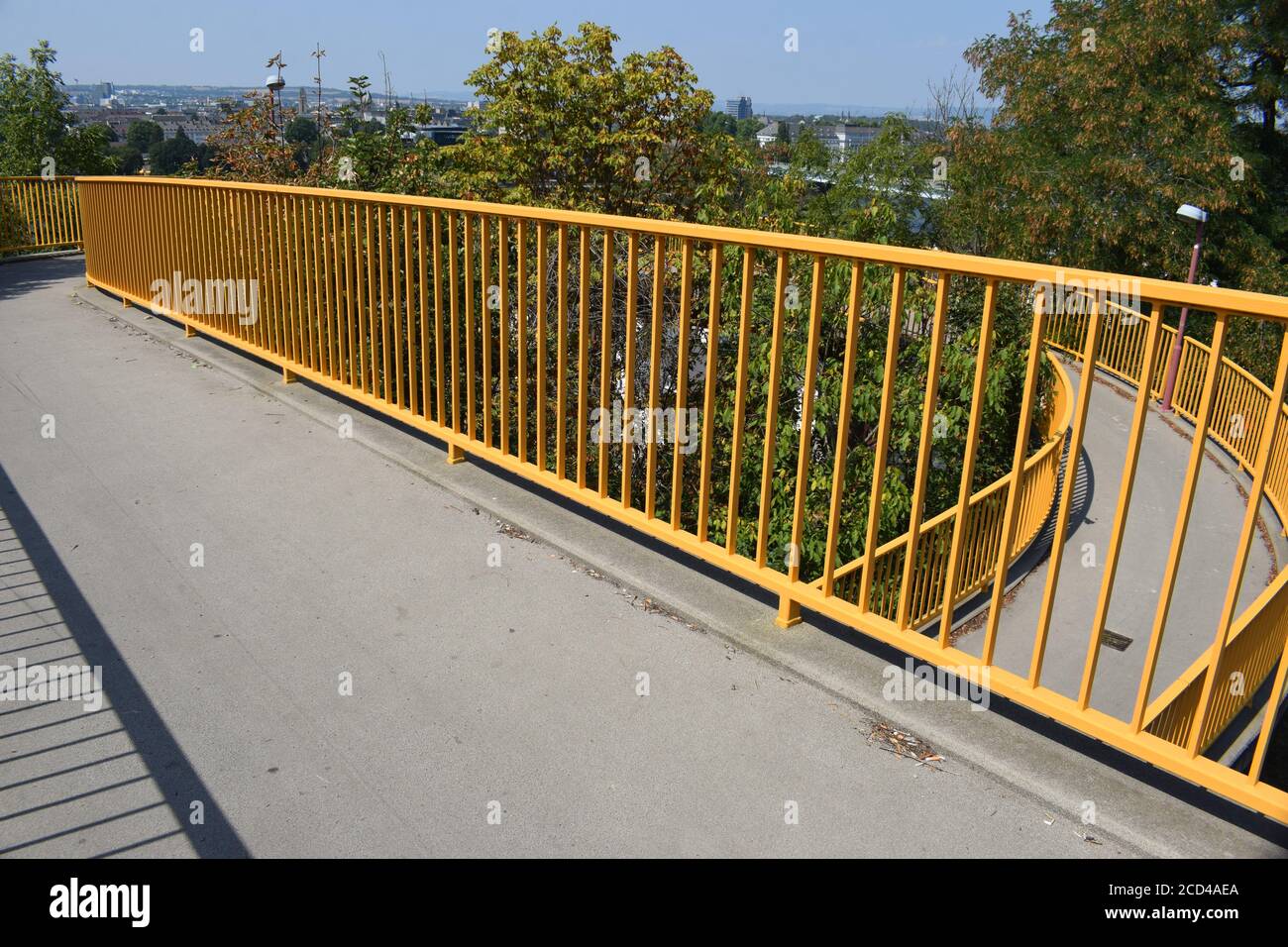 pedestrian bridge Stock Photo