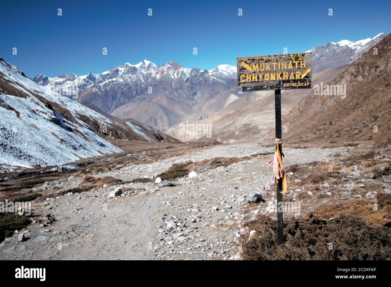 Annapurna Circuit In Nepal Stock Photo - Alamy