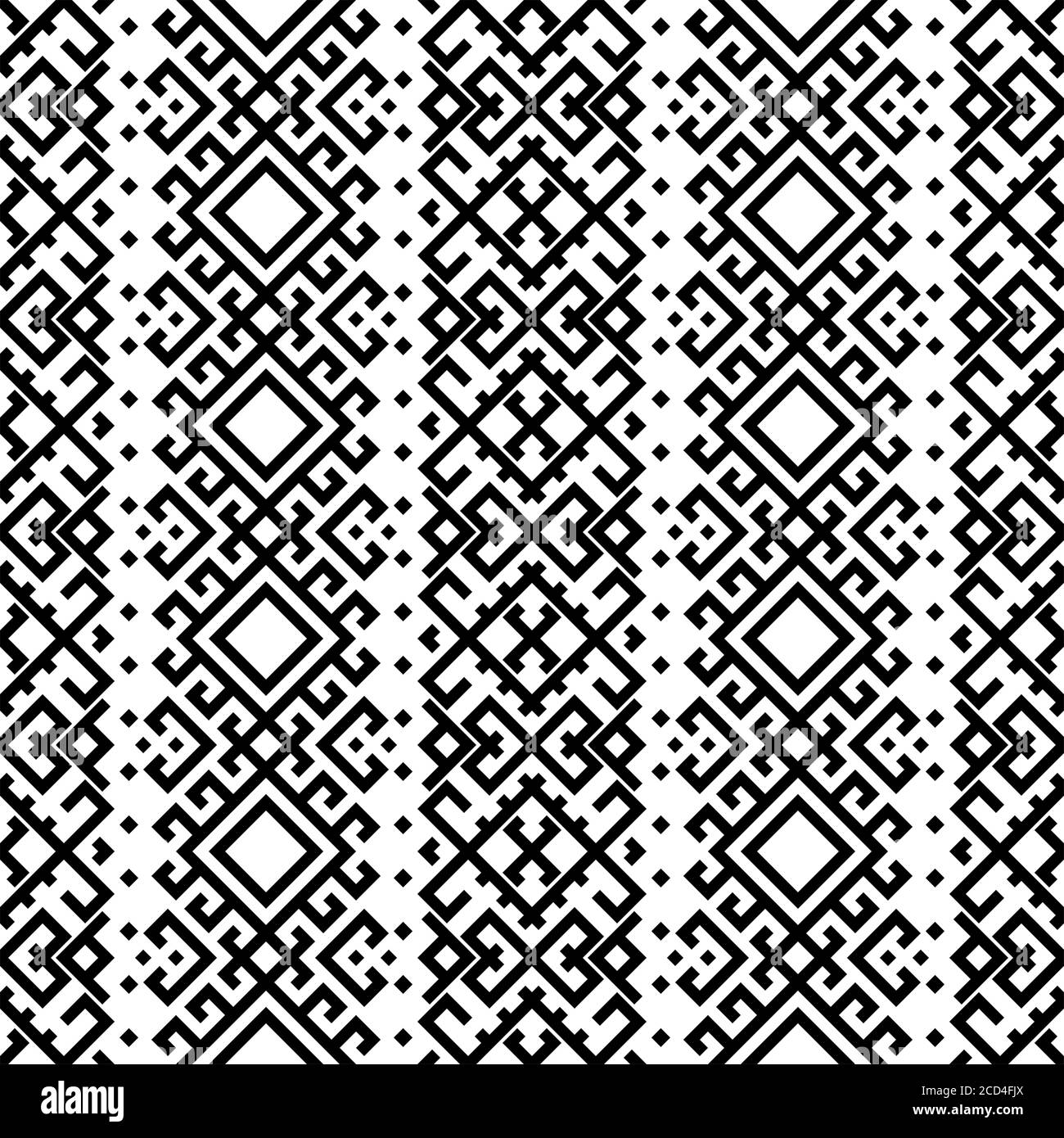 Monochrome Vertical ethnic seamless pattern texture design vector Stock ...