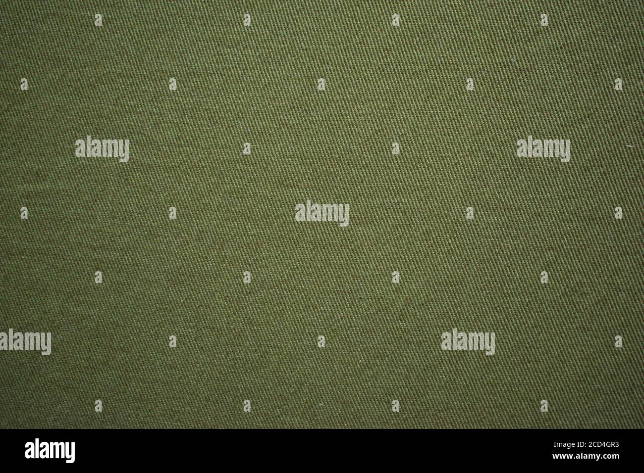 Olive green cotton vintage military fabric cloth texture Stock Photo