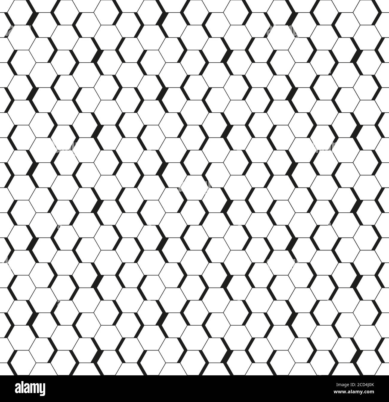 White seamless honeycomb hexagonal art wall texture Stock Vector Image ...