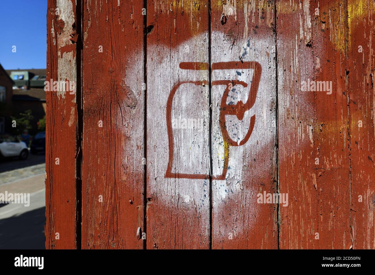 Toilet paper graffiti in Hamburg, Germany Stock Photo Alamy