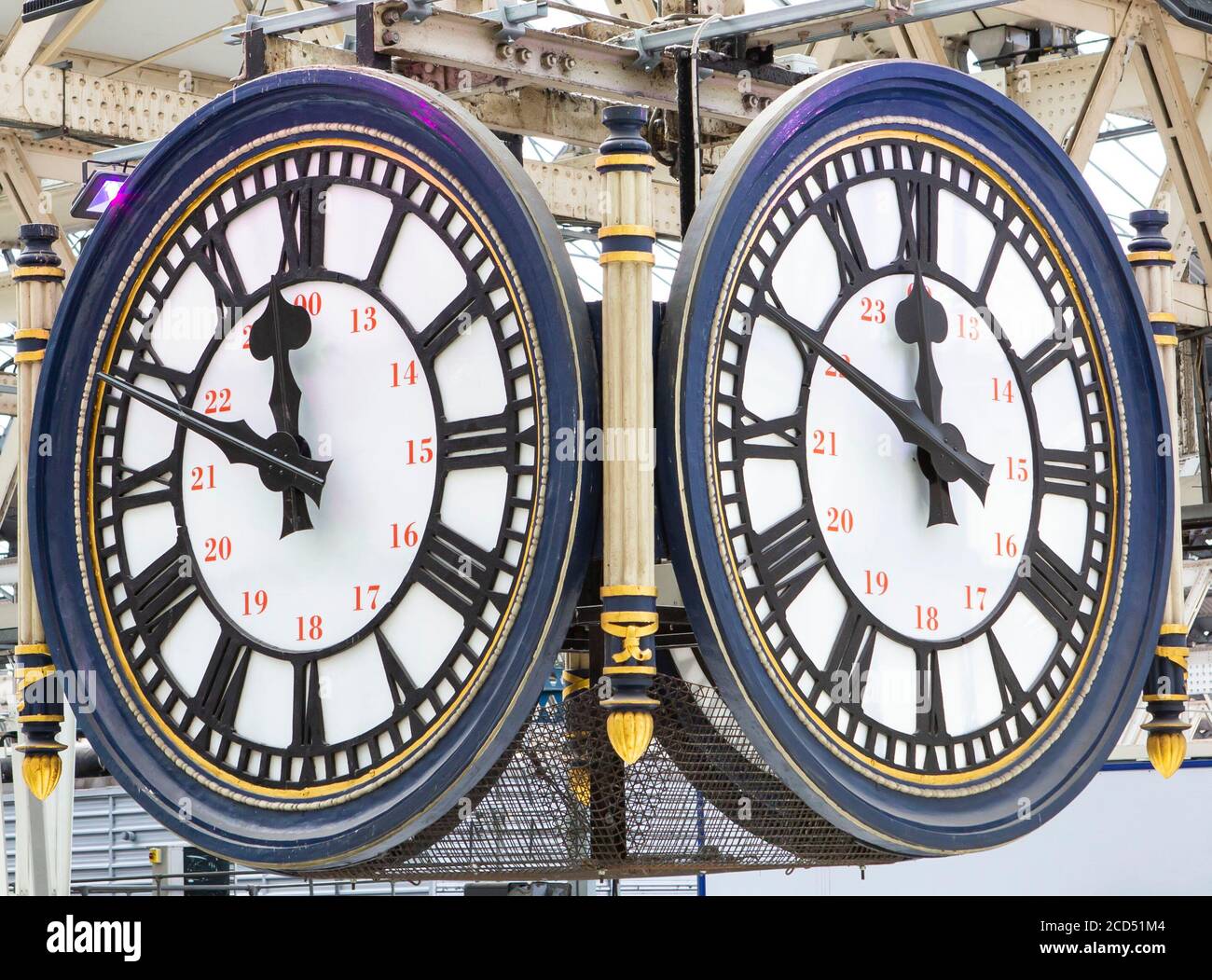 Waterloo Station Clock Stock Photo