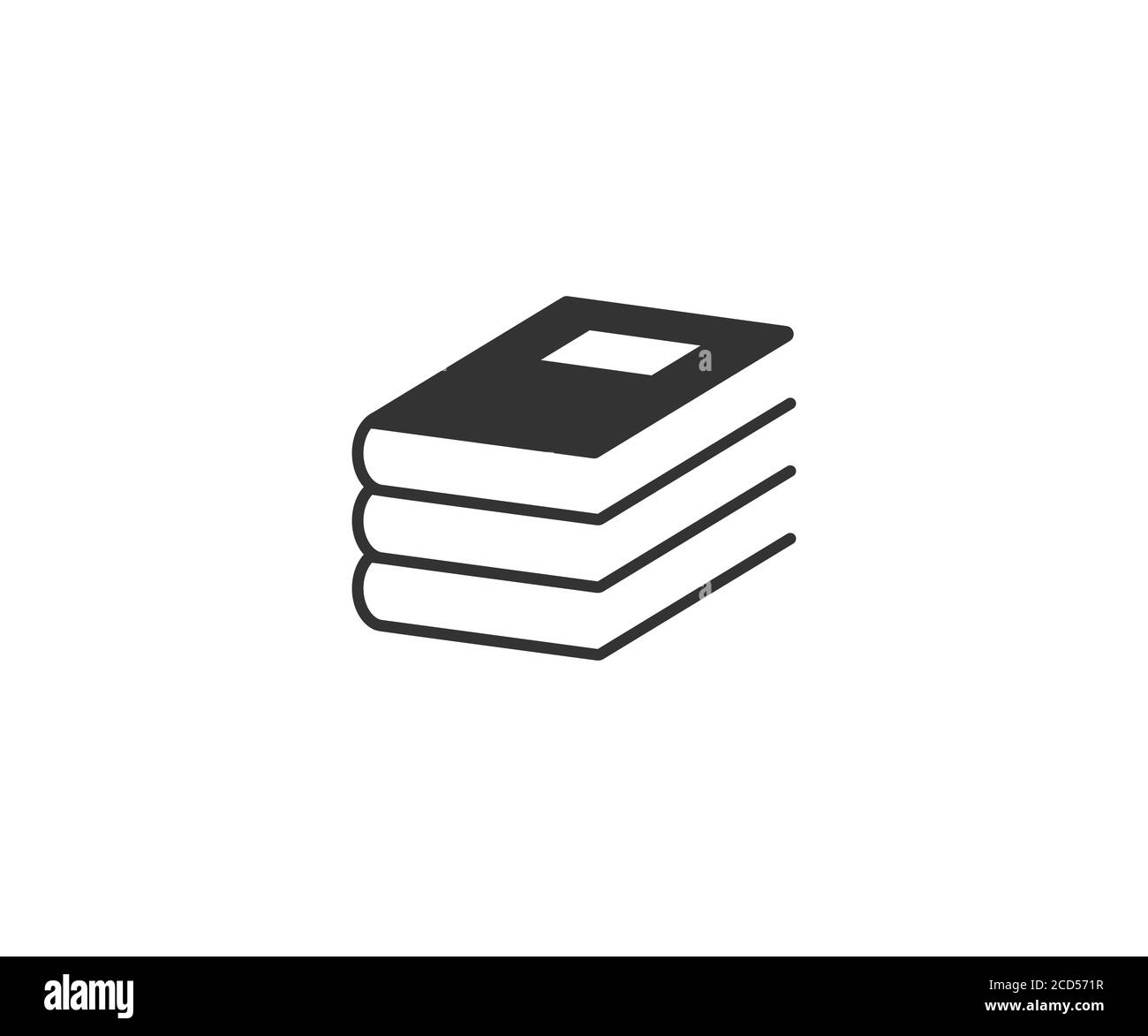 Books, education, library, reading icon. Vector illustration. Stock Vector