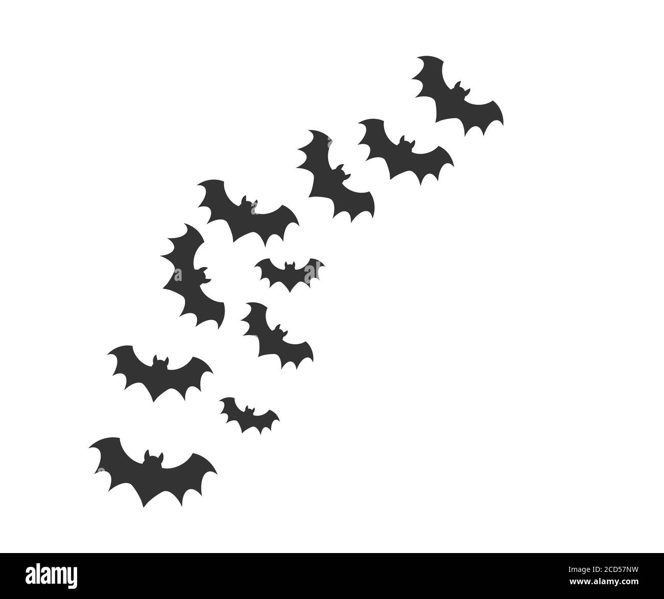 Halloween, horror, bat icon. Vector illustration, flat design. Stock Vector