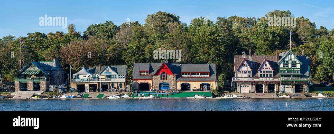 Boathouse Row, Philadelphia, Pennsylvania, USA Stock Photo Alamy