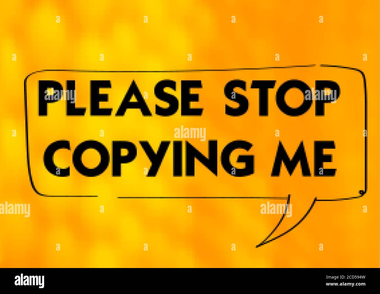 Stop Plagiarism, stealing and copying ideas and thoughts from original and authentic concepts Stock Vector