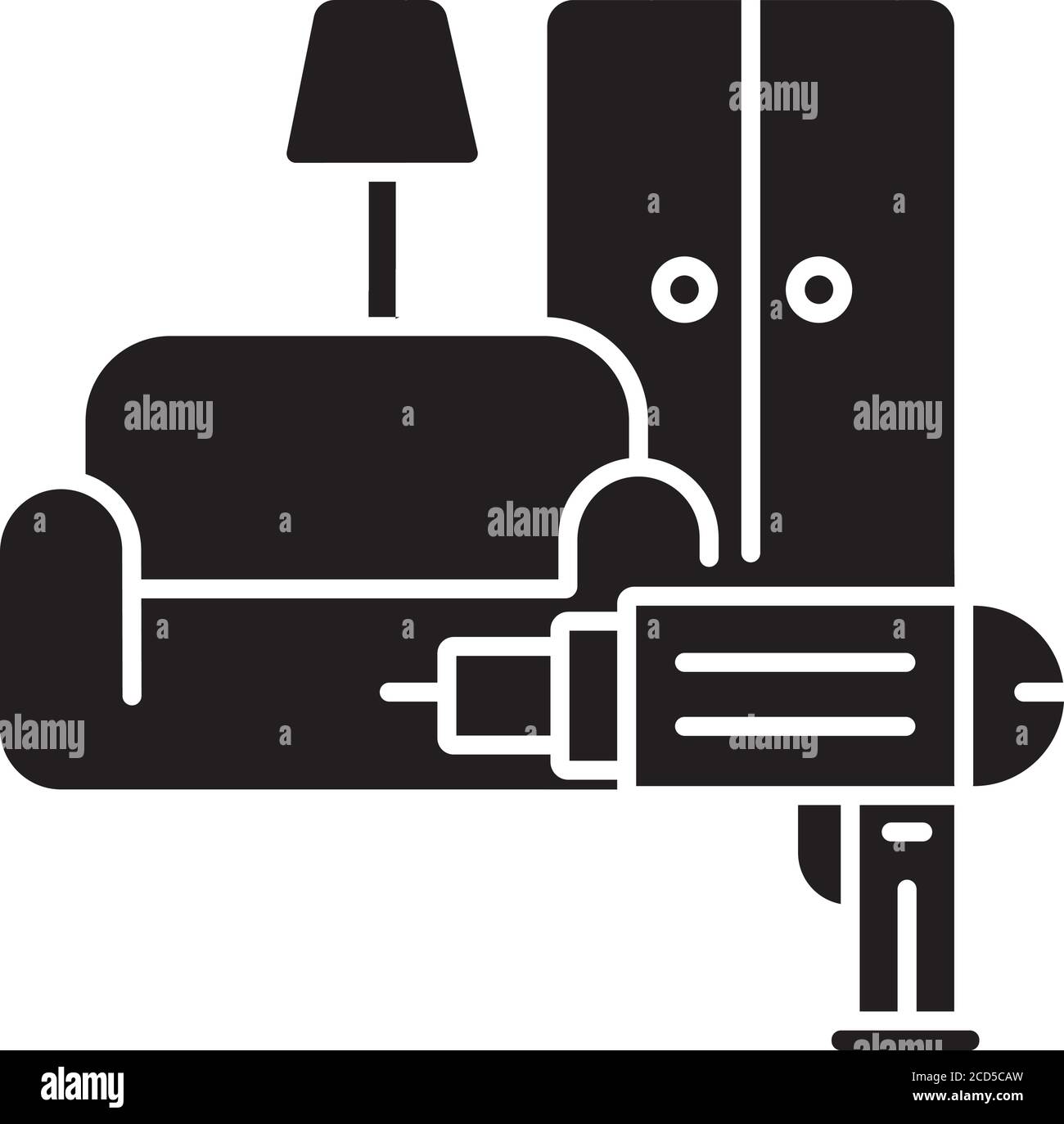 Furniture installation black glyph icon Stock Vector Image & Art - Alamy