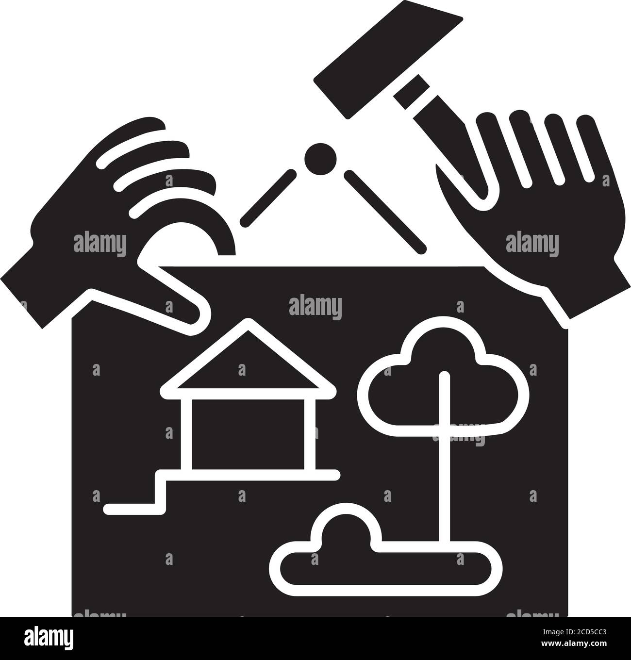 Home decor black glyph icon Stock Vector Image & Art - Alamy