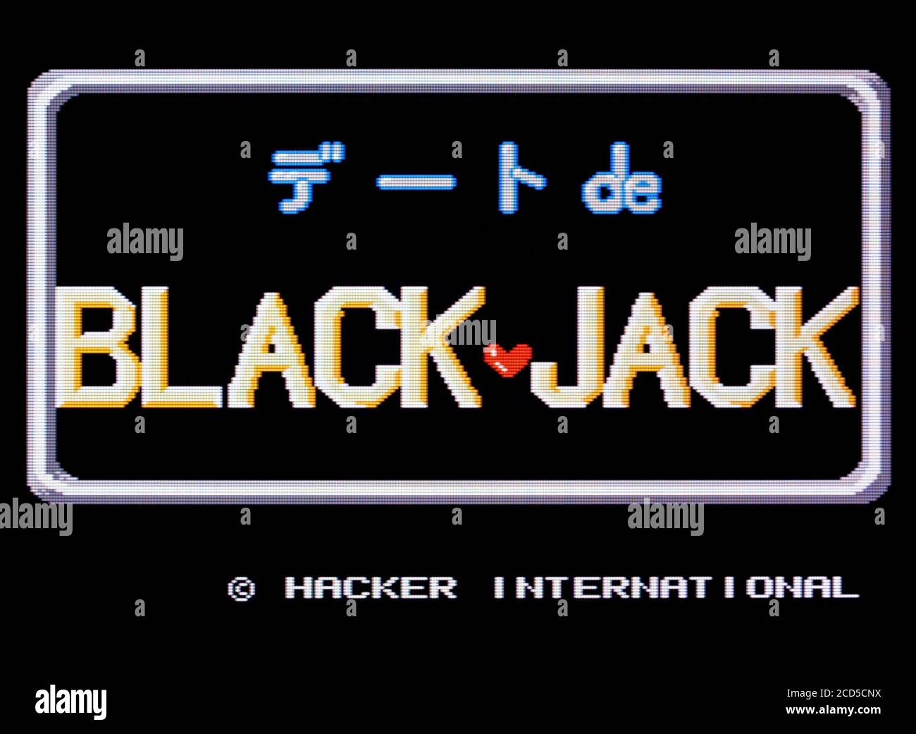 Date de Blackjack Nintendo Disk System Videogame Editorial