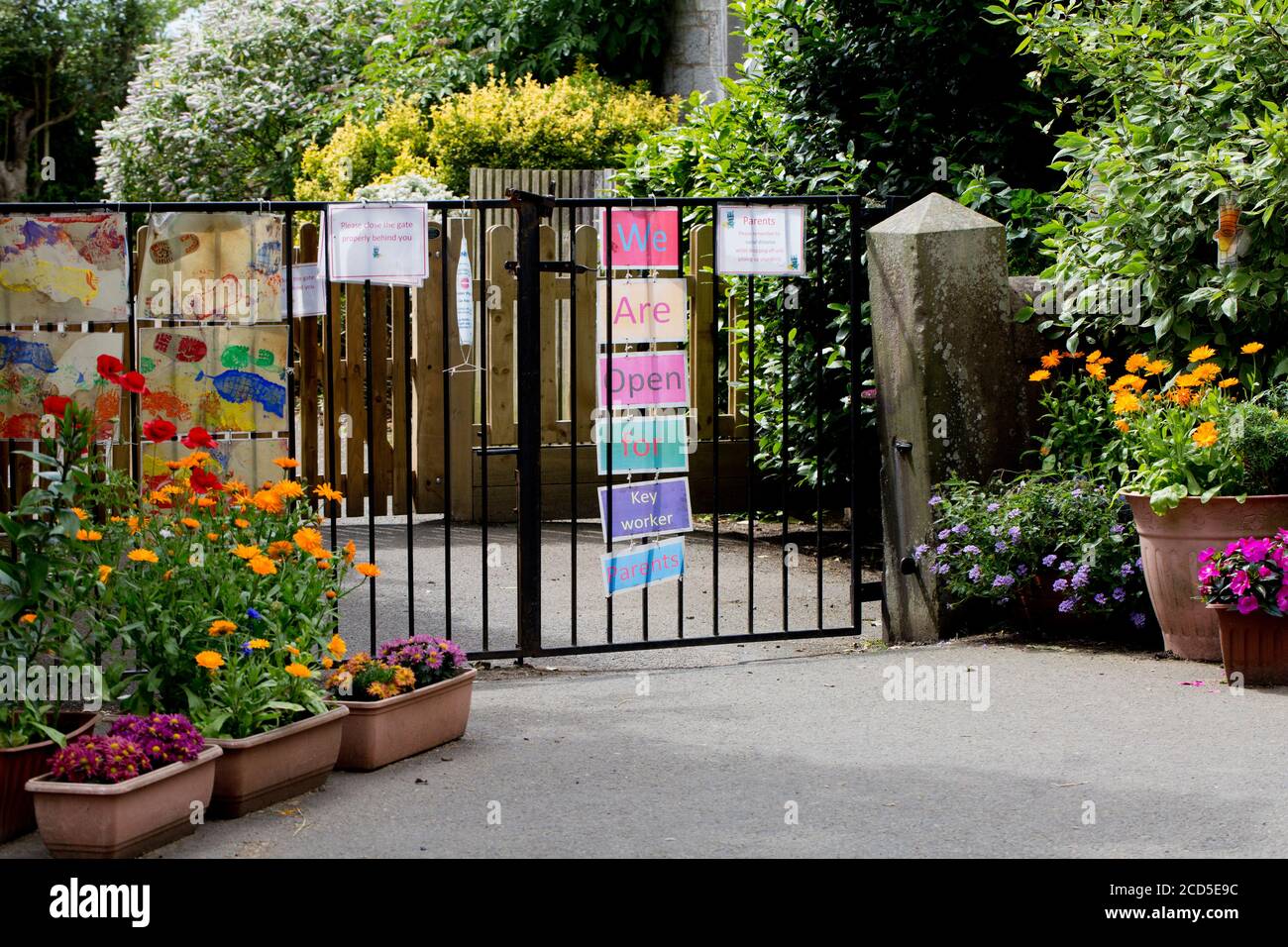 Nursery access during lockdown Stock Photo Alamy