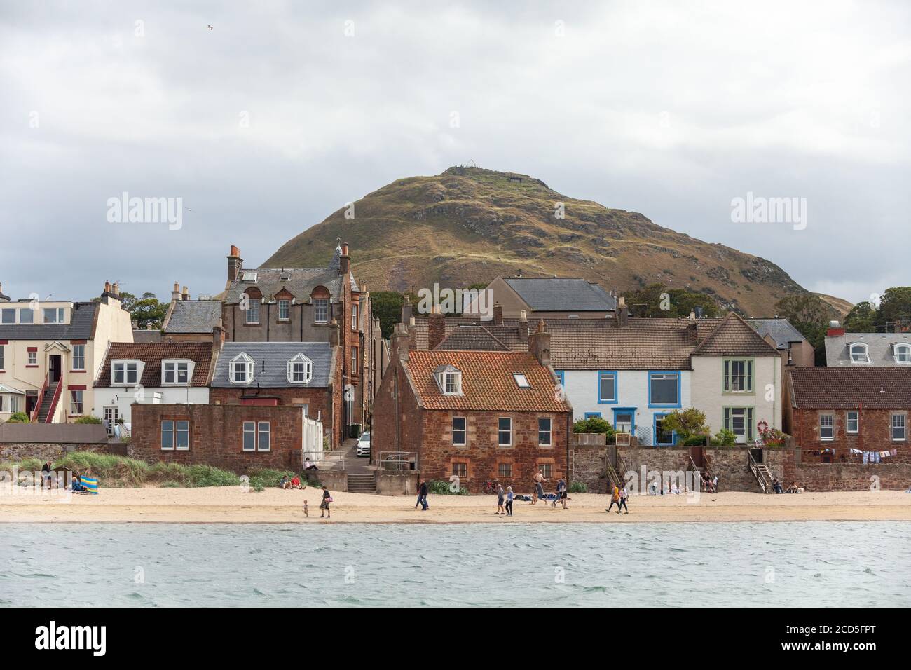 Berwick Law seen from the sea, North Berwick, East Lothian, Scotland Stock Photo