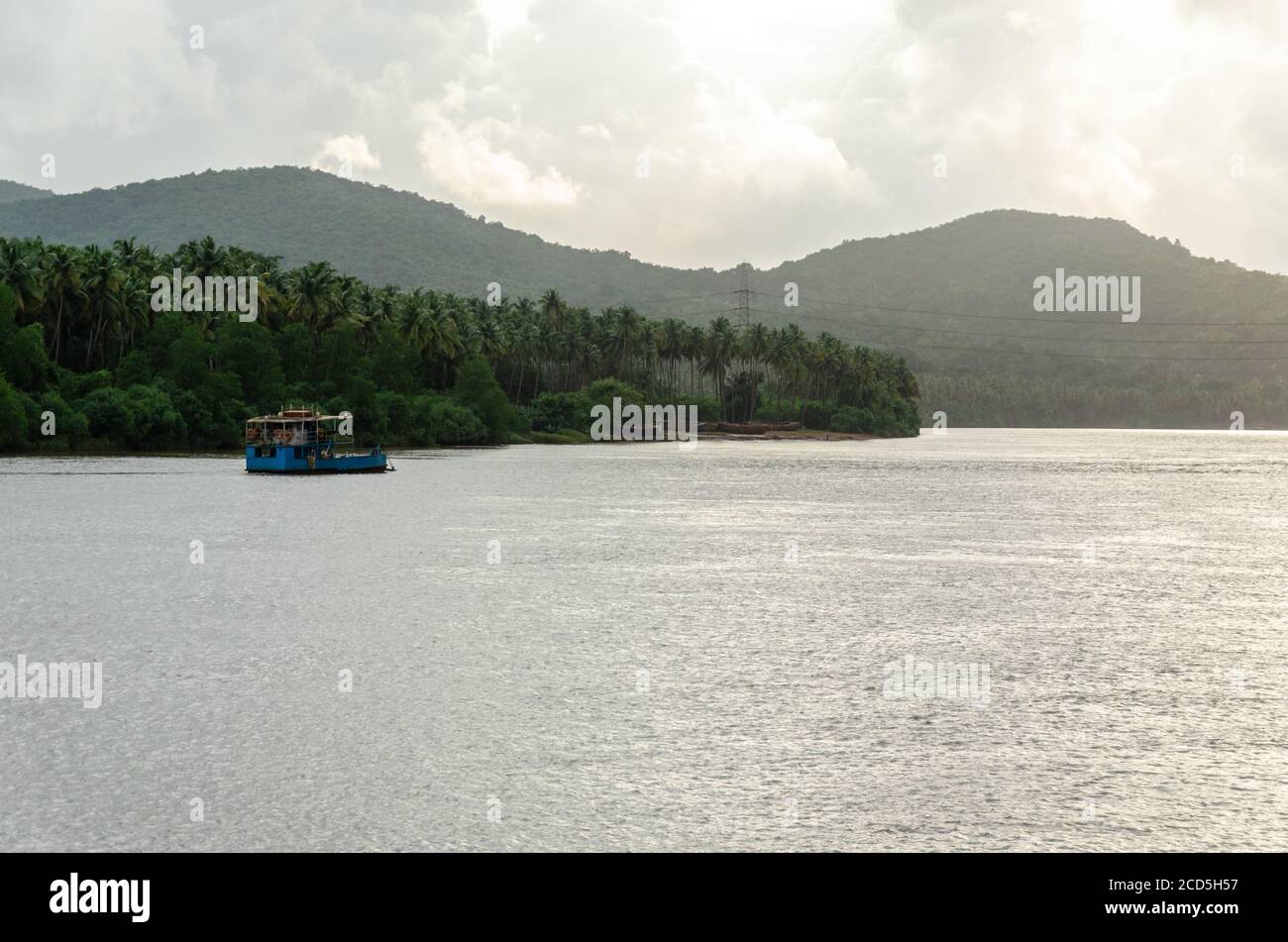 Volvoi - Maina ferry boat on Mandovi River from Surla Mosque, Surla ...