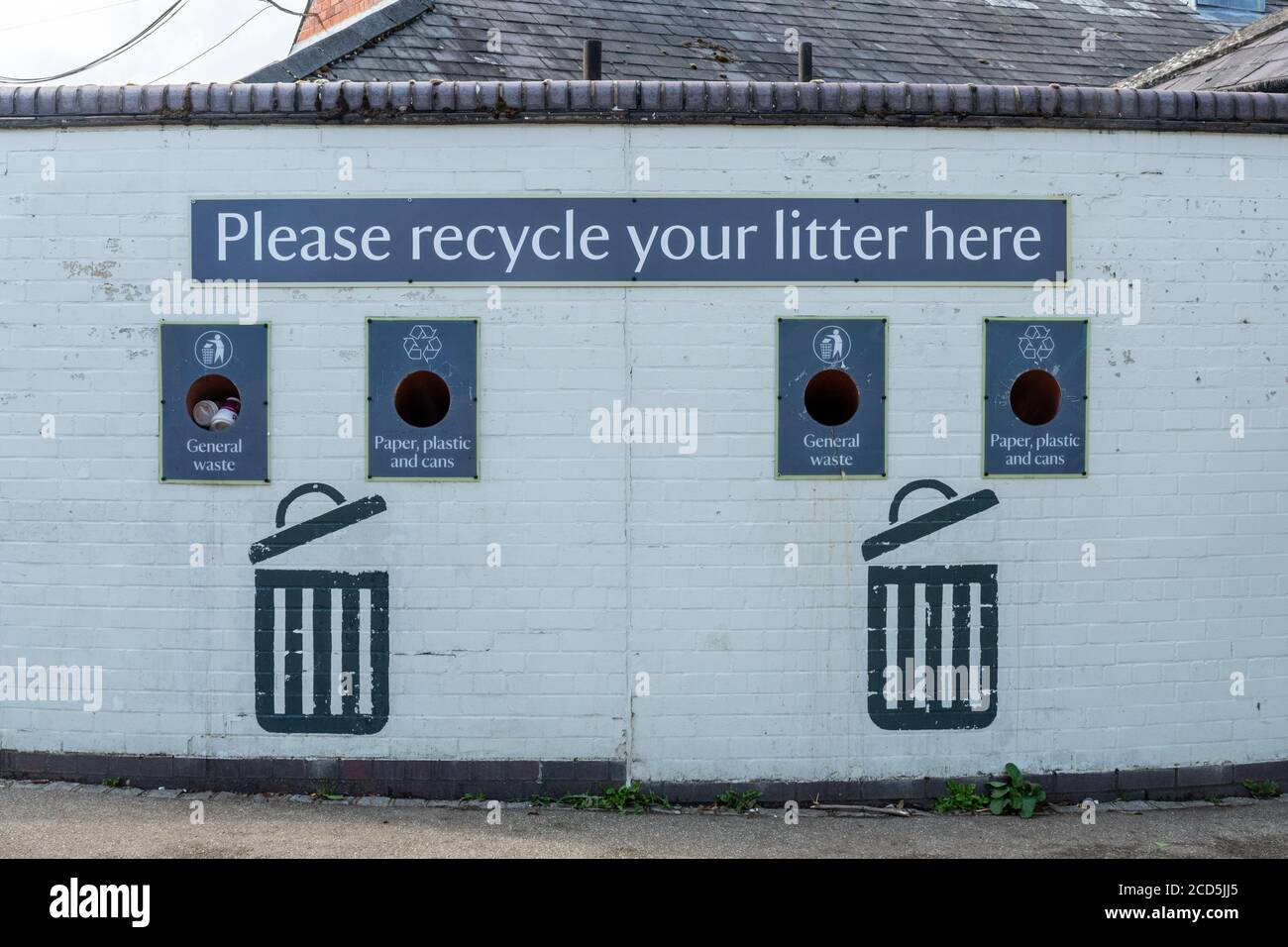 Recycling facility at the National Trust Box Hill visitor centre