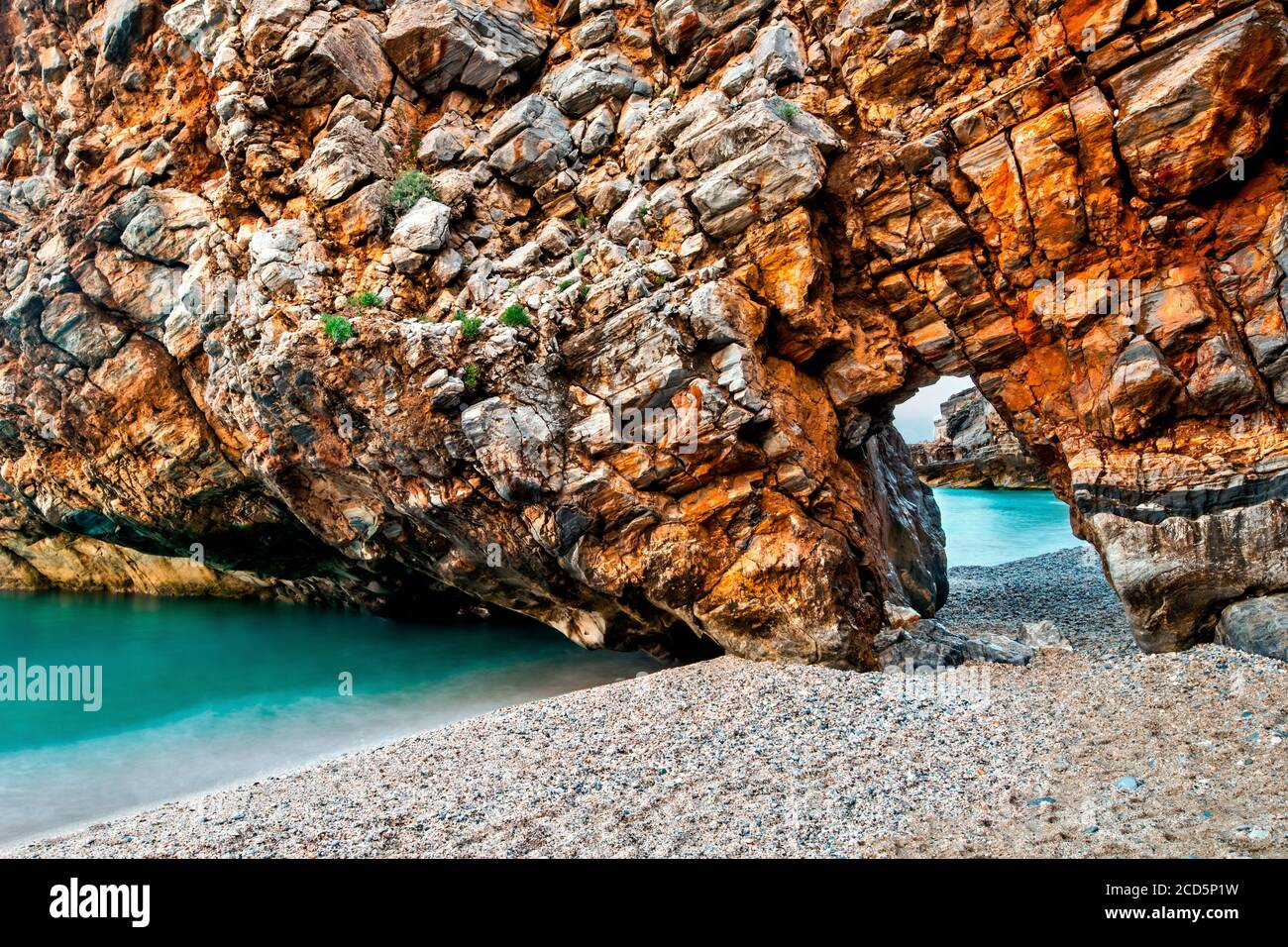 Mylopotamos beach, close to Tsangarada village, Pelion mountain, Magnessia, Thessaly, Greece. Stock Photo