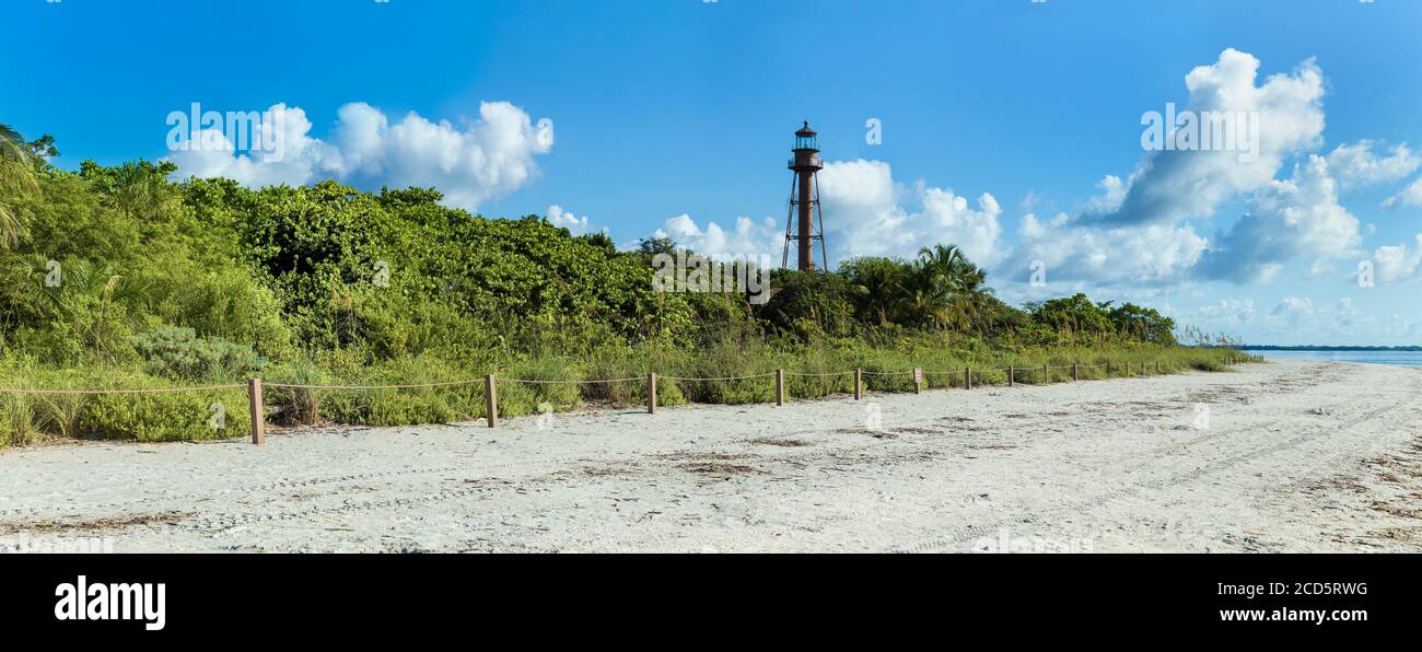 Sanibel Island Light, Lighthouse Beach Park, Sanibel Island, Florida, USA Stock Photo