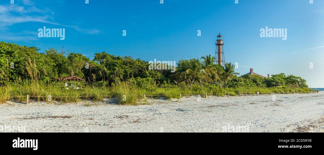 Sanibel Island Light, Lighthouse Beach Park, Sanibel Island, Florida, USA Stock Photo