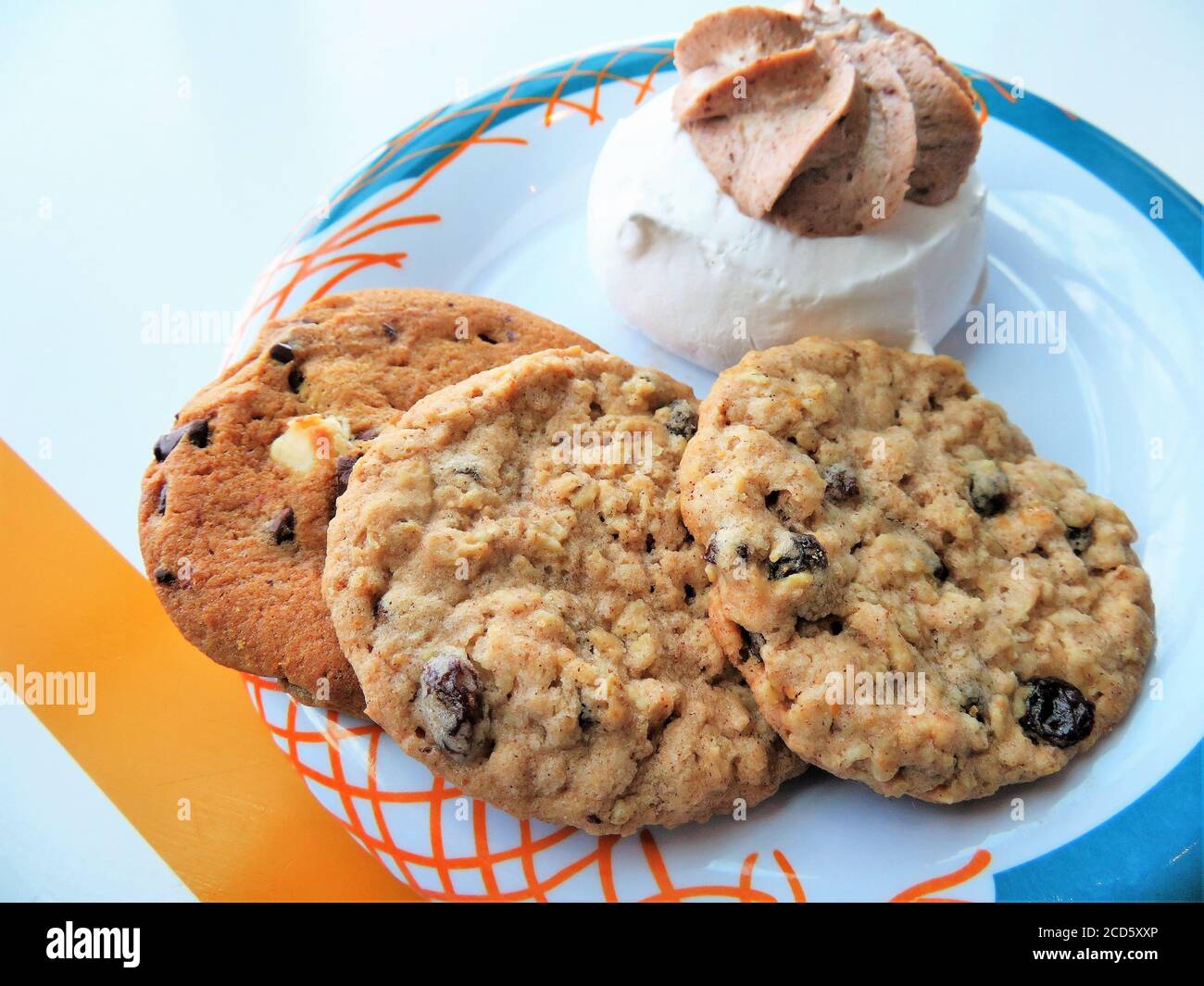 Cookies on a plate Stock Photo