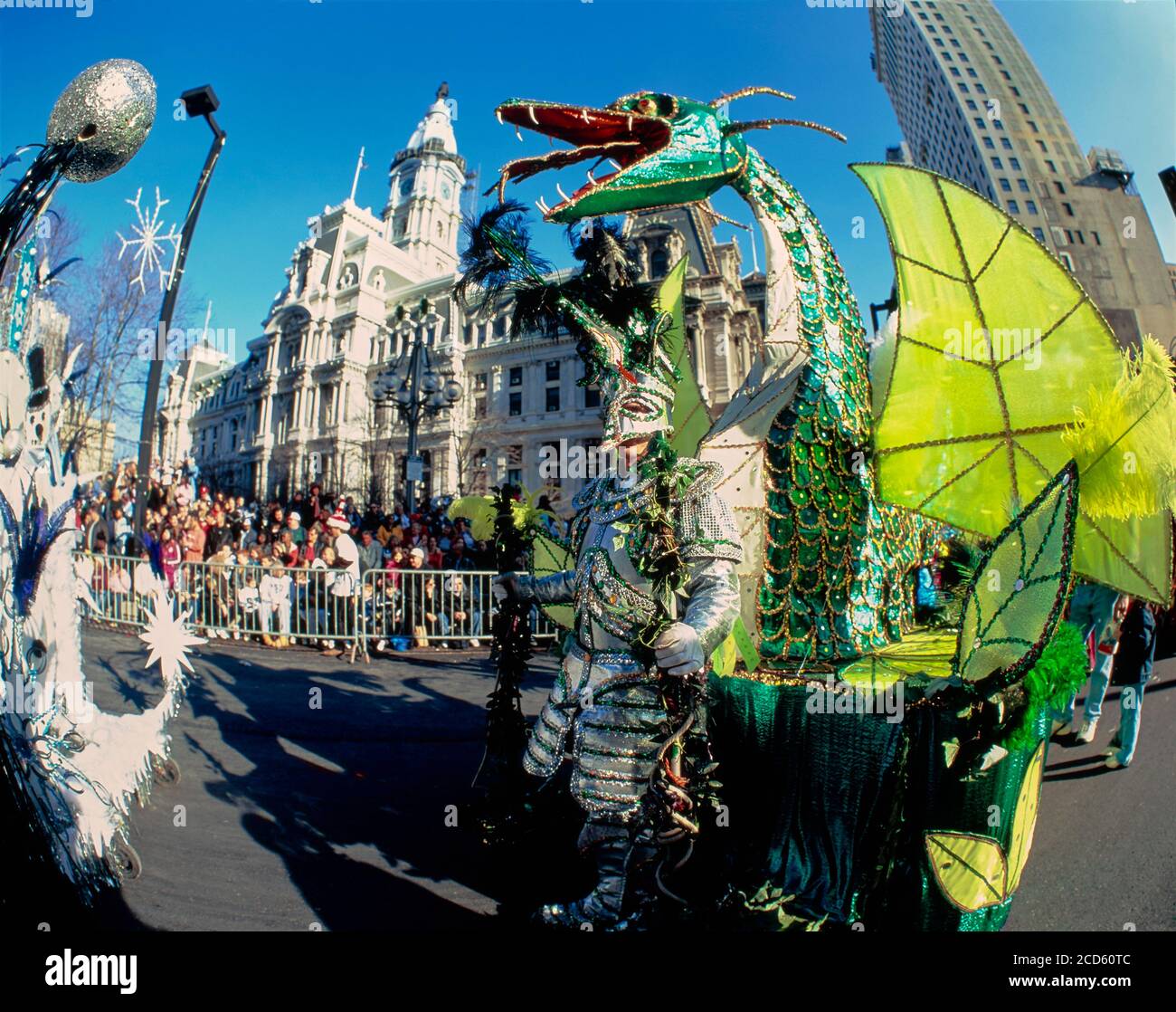 Colorful costumes during Mummers Parade, Philadelphia, Pennsylvania, USA Stock Photo