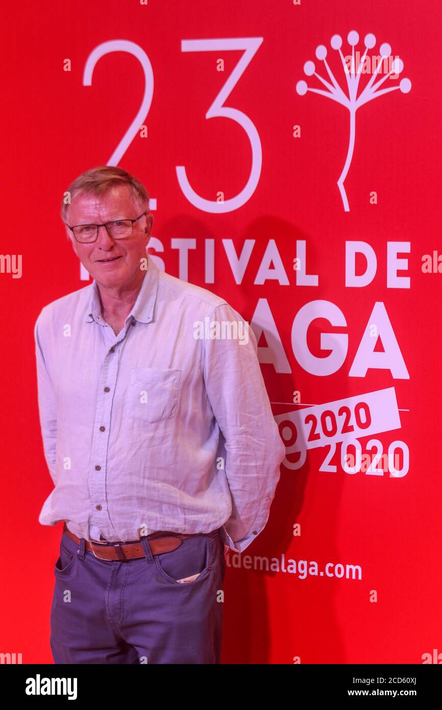Malaga, Spain. August 26, 2020: August 26, 2020 ( Malaga) Peter Beale (London, 1943) producer, executive and director of the 20th Century Fox in Europe, in Spain recorded seven films, among them Lawrence of Arabia'. His biggest success was the Star Wars'ue promoted titles like Alien, the eighth passenger, Credit: Lorenzo Carnero/ZUMA Wire/Alamy Live News Stock Photo