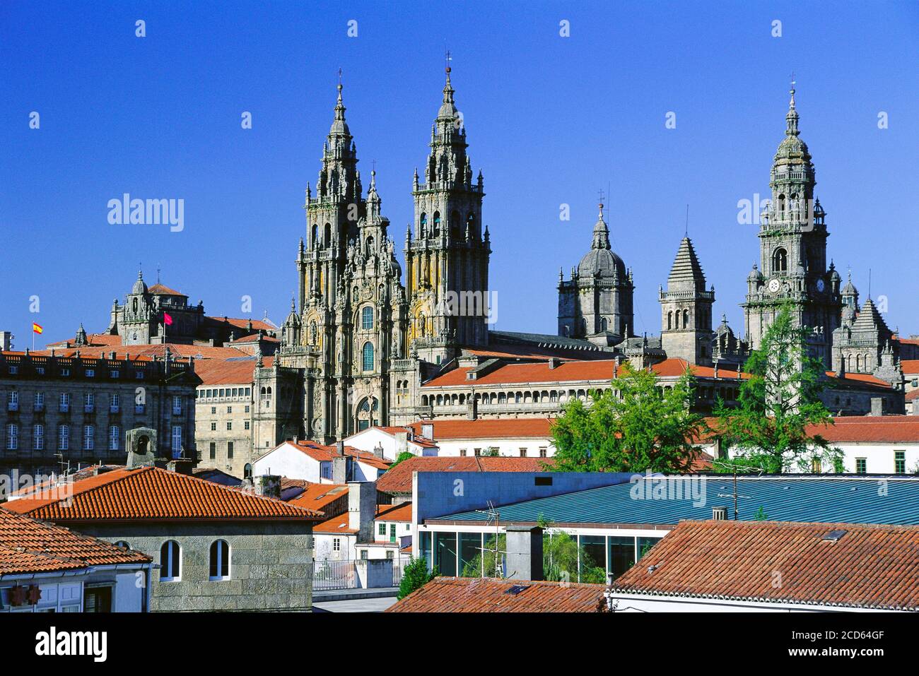 Cathedral of Santiago De Compostela, Galicia, Spain Stock Photo