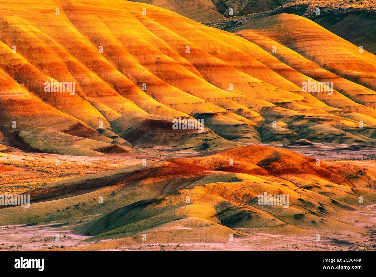 John Day Fossil Beds National Monument, Painted Hills Unit, Oregon, USA Stock Photo