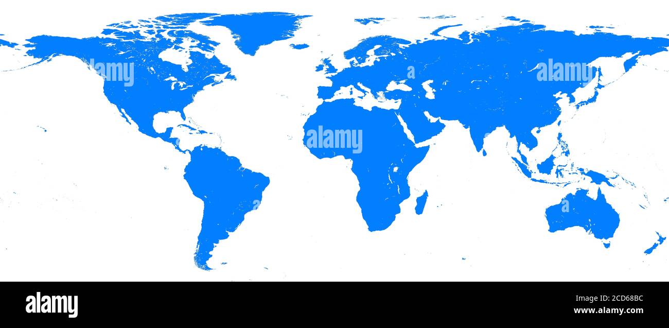 World map isolated on a white background Stock Photo - Alamy