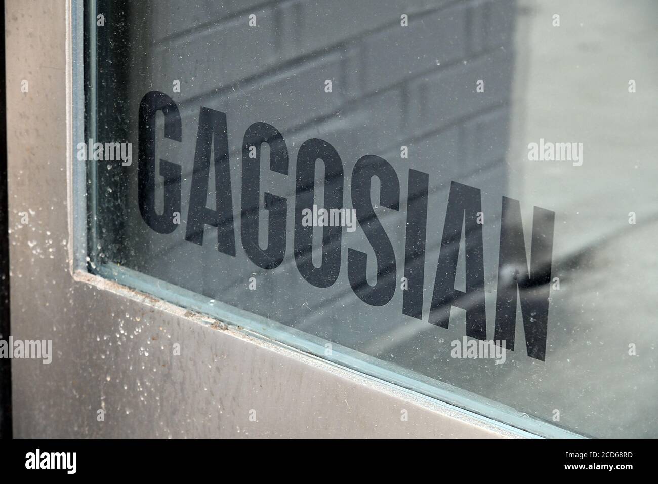 New York City, USA. 26th Aug, 2020. Closed Gagosian gallery, in the Chelsea section of Manhattan, New York, NY, August 26, 2020. Museums, galleries and other cultural institutions in New York City have received the green light to begin reopening this week after being closed due to the Covid-19 pandemic. (Anthony Behar/Sipa USA) Credit: Sipa USA/Alamy Live News Stock Photo