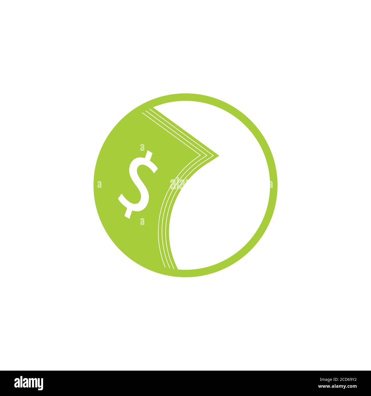 money sheets symbol logo vector Stock Vector