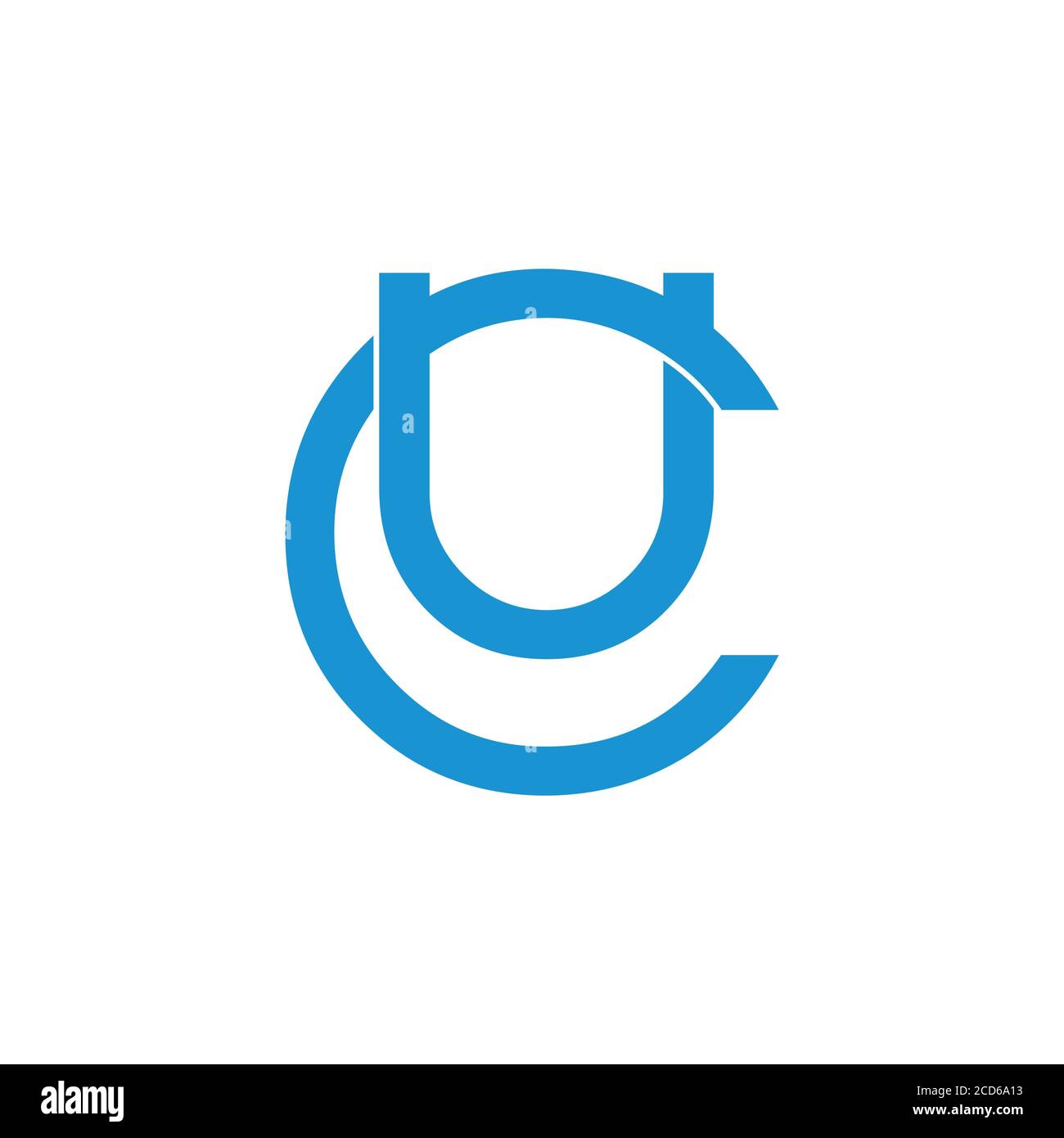 letter uc linked simple overlap logo vector Stock Vector Image & Art ...