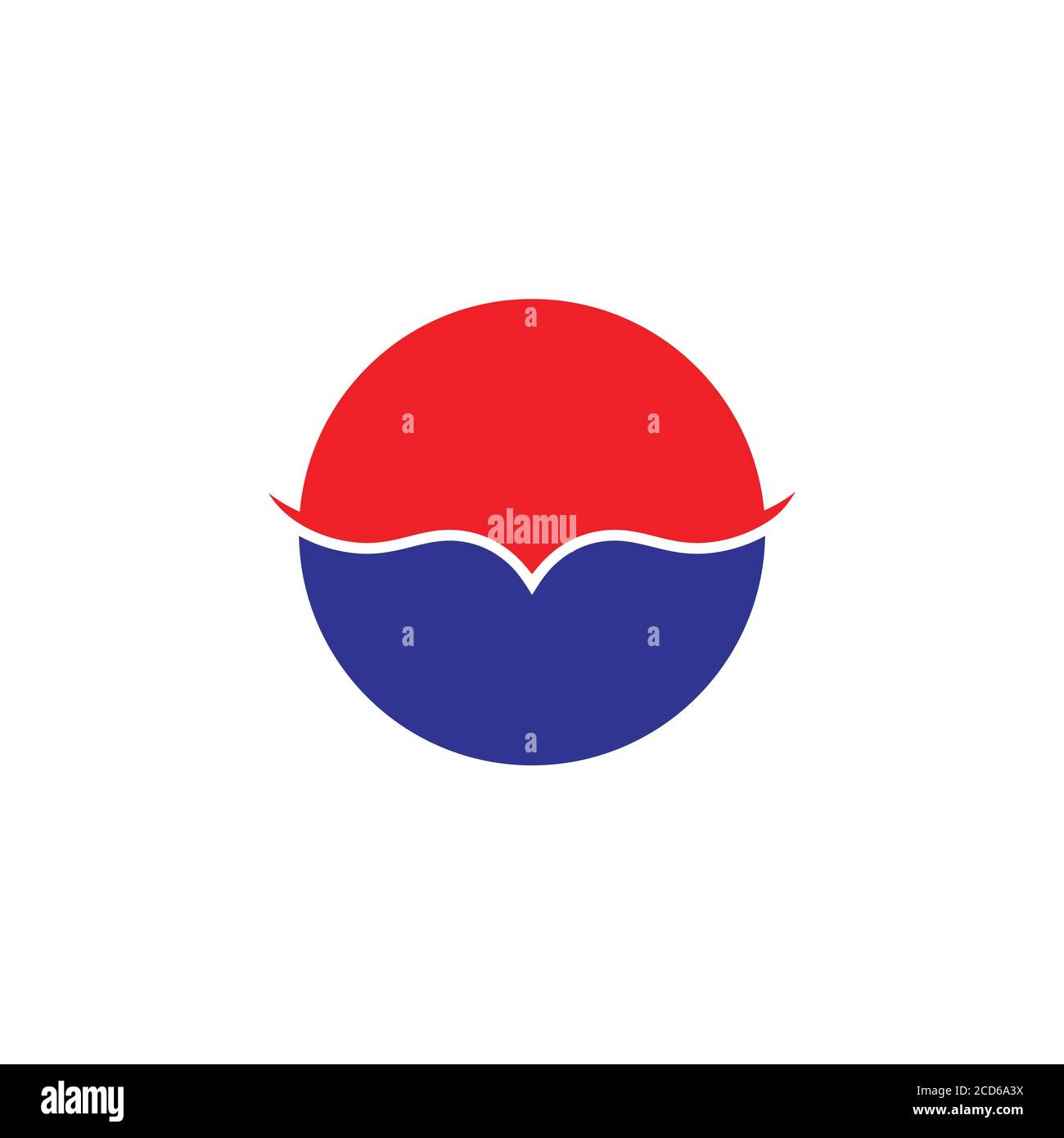 bird sun simple circle logo vector Stock Vector
