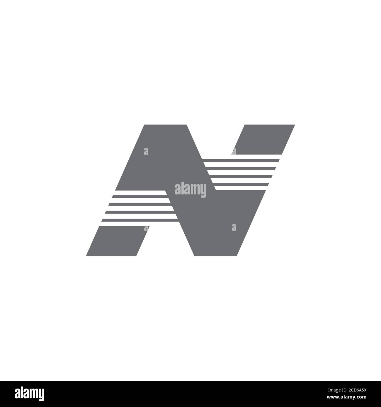 letter n av stripes geometric logo vector Stock Vector Image & Art - Alamy