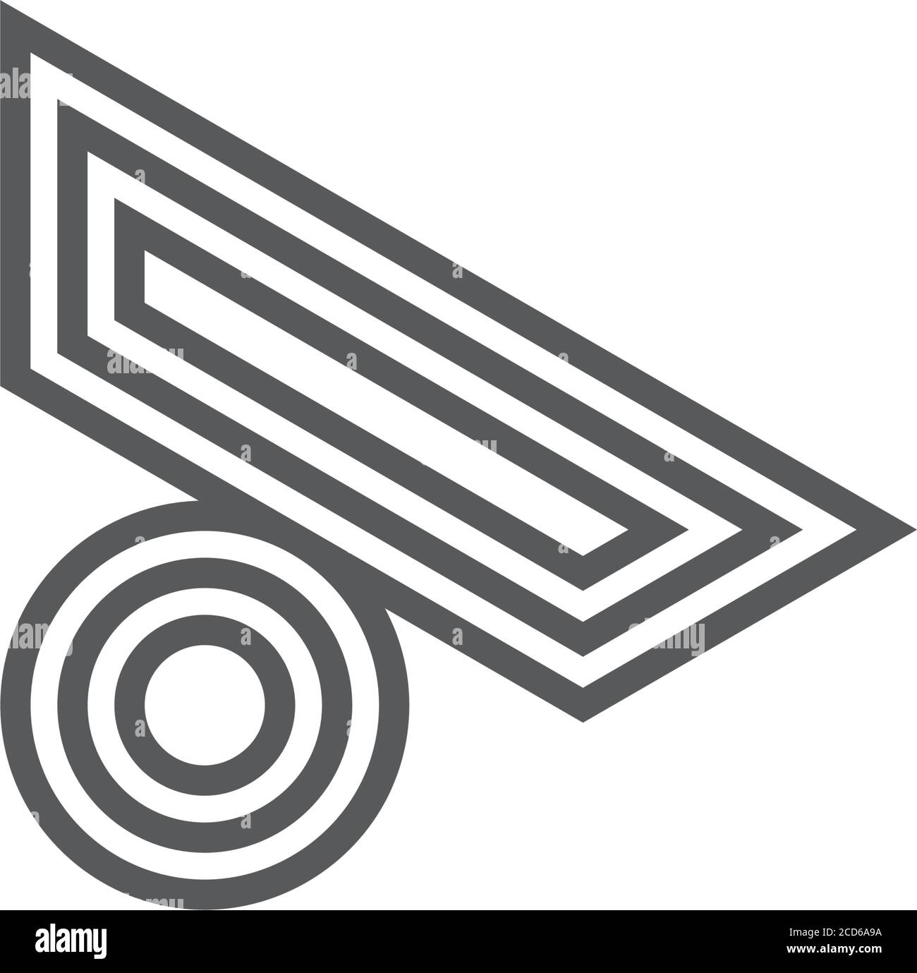 abstract triangle right arrows stripes geometric logo vector Stock Vector