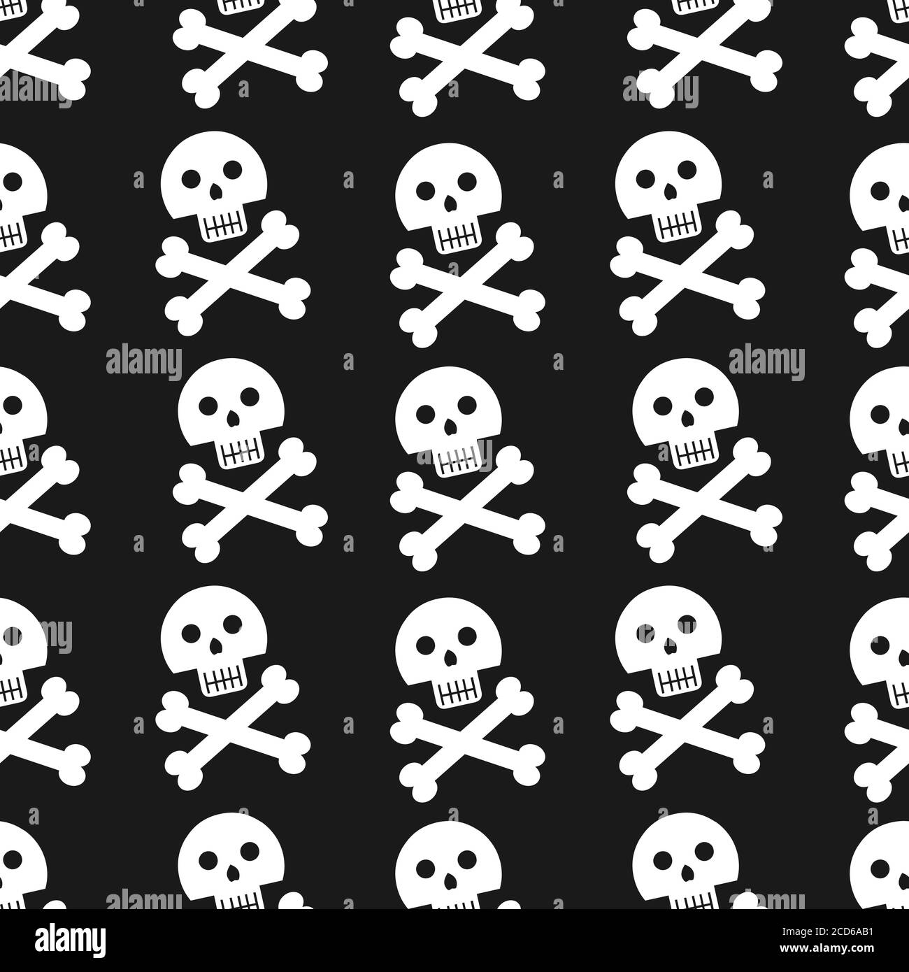 pirate flag seamless pattern vector illustration background Stock