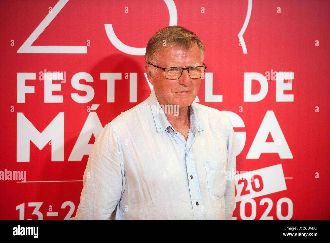 Malaga, Spain. 26th Aug, 2020. British producer and director of Europe 20th Century Fox Peter Beale attends the Malaga Film Festival at Miramar Hotel.The 23rd edition of the Spanish Malaga Film Festival is the first great cinematographic event in Spain after it was postponed due to coronavirus pandemic last month of March. The organization has introduced measures to prevent the spread for coronavirus and to guarantee a secure event. The festival will be held from 21 to 30 August. Credit: SOPA Images Limited/Alamy Live News Stock Photo