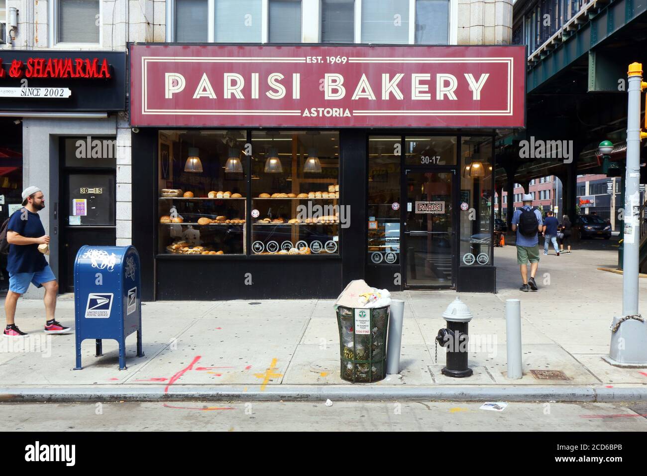 Parisi Bakery, 3017 Broadway, Queens, NY. exterior storefront of an
