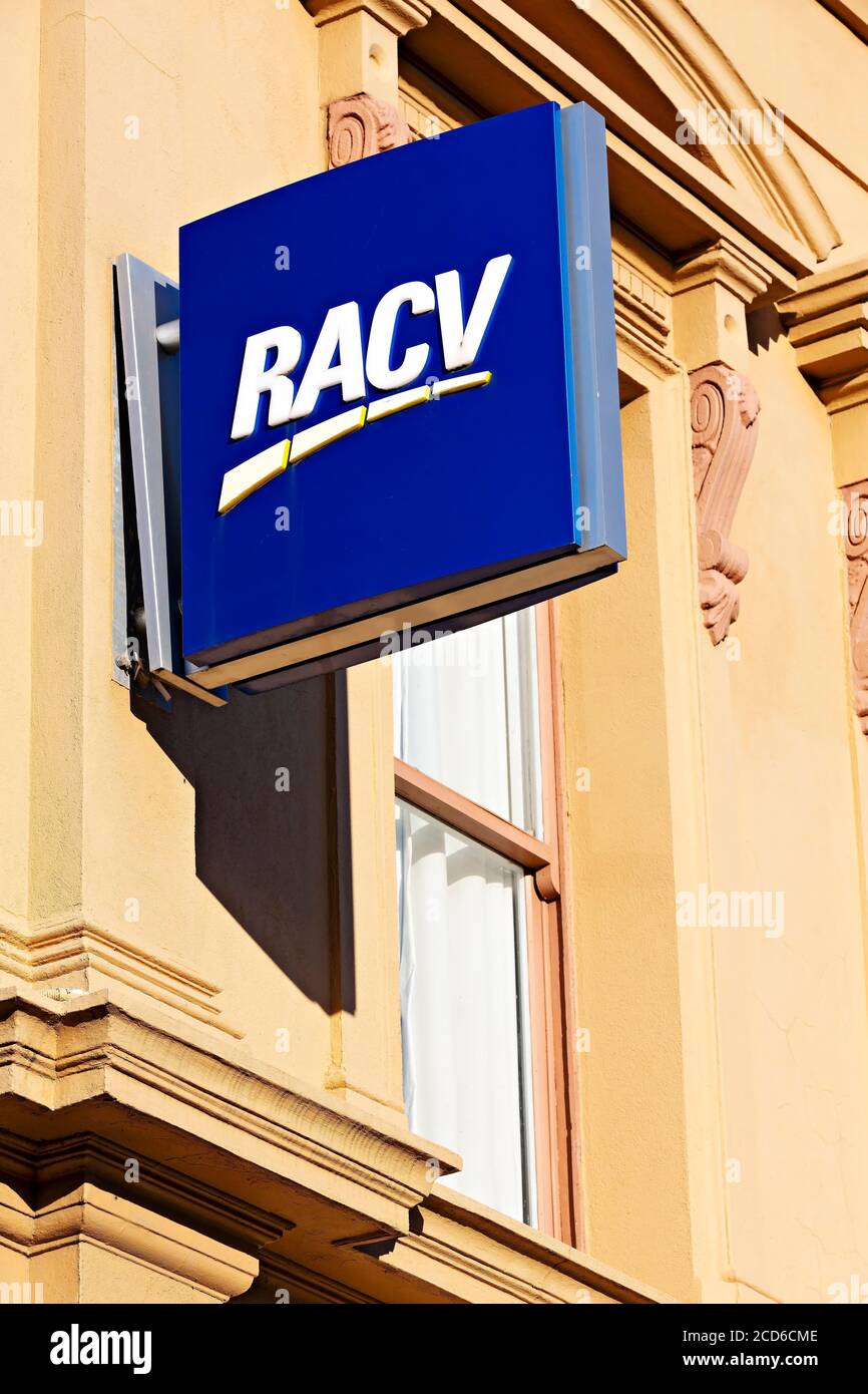 The Ballarat Branch of the Royal Automobile Club Victoria located in Doveton Stret Ballarat. Stock Photo