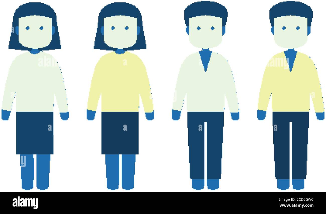 Set of male and female icon illustration Stock Vector Image & Art - Alamy
