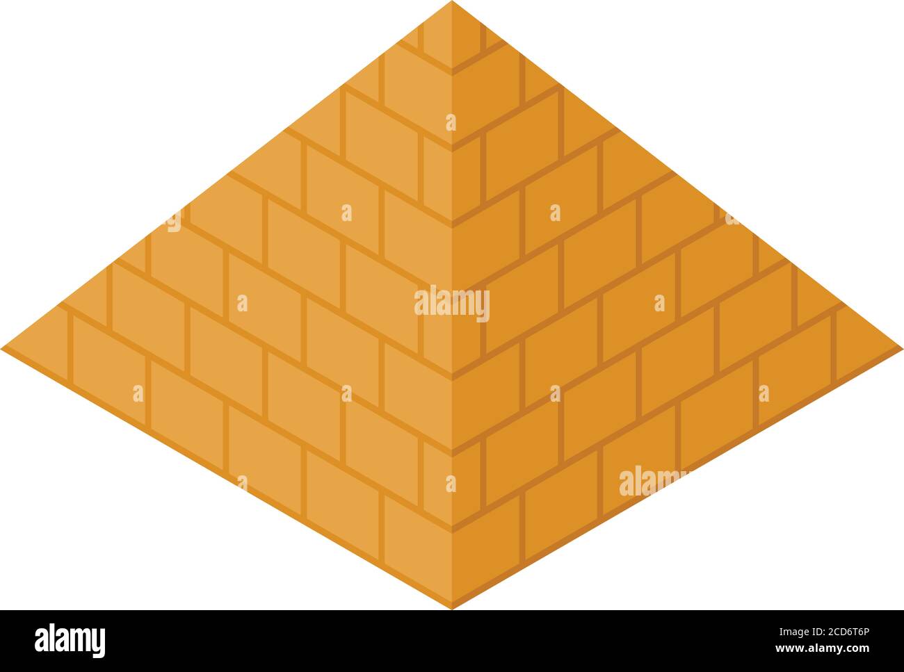 Egypt pyramide icon, isometric style Stock Vector