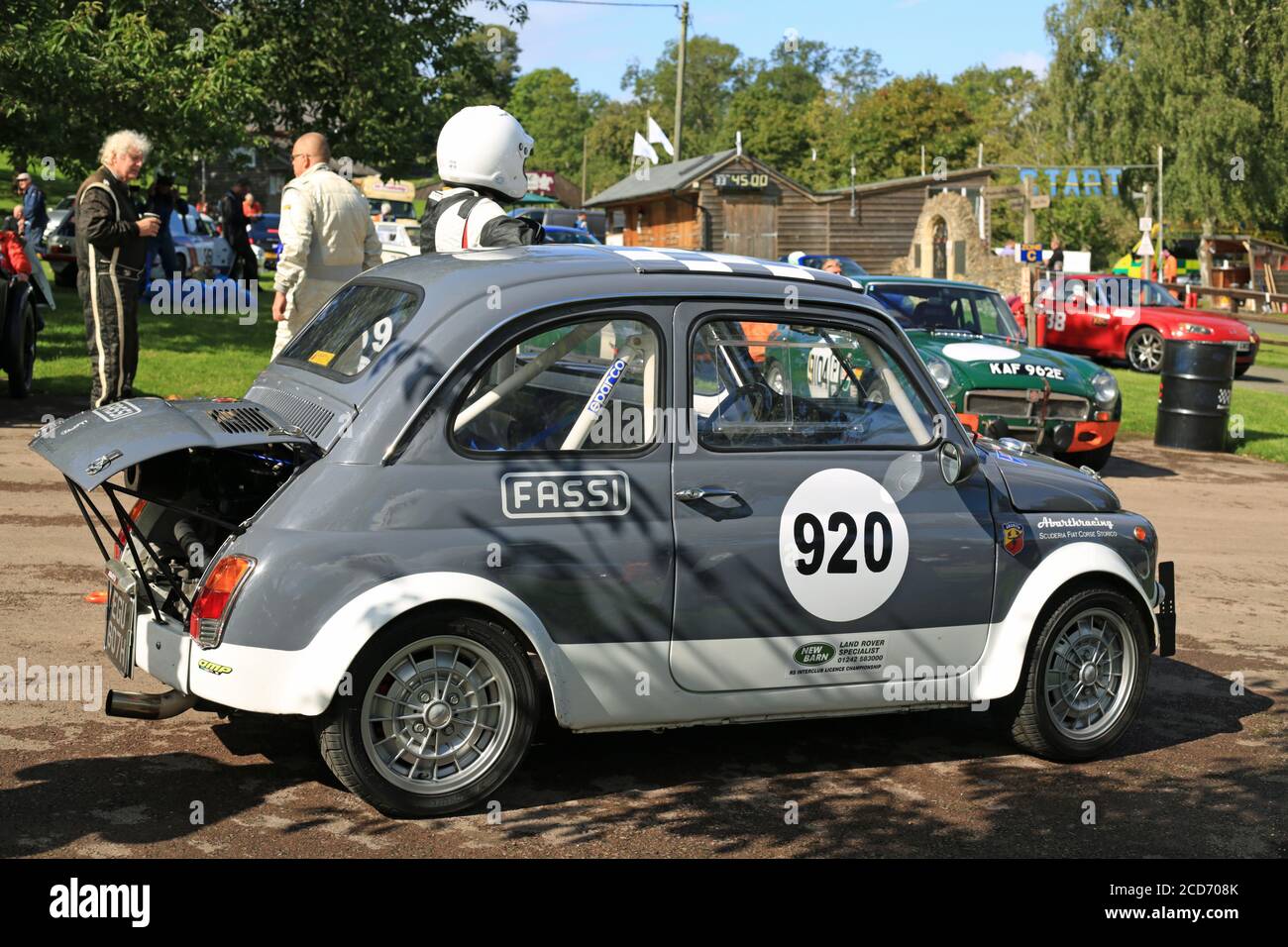 A 1969 Fiat 695SS Abarth at Prescott speed hill climb, Gloucestershire ...