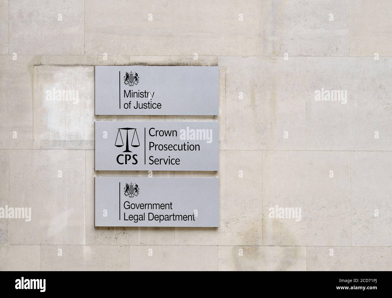 London, England, UK. Ministry of Justice / Crown Prosecution Service