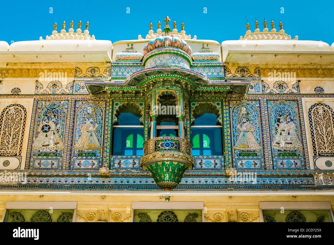 Palace Bagore ki haveli in Udaipur, India Stock Photo - Alamy