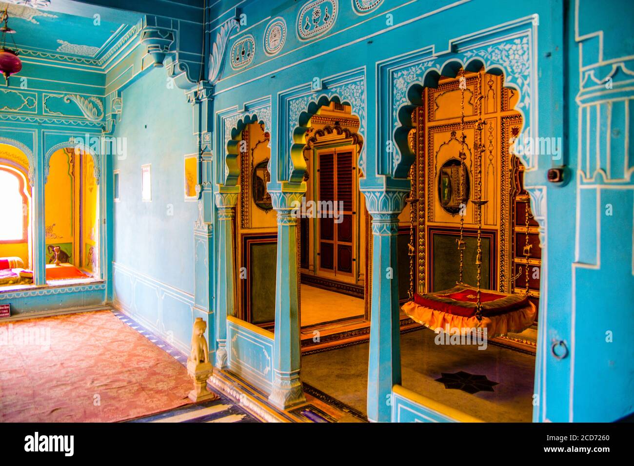 Palace Bagore ki haveli in Udaipur, India Stock Photo - Alamy
