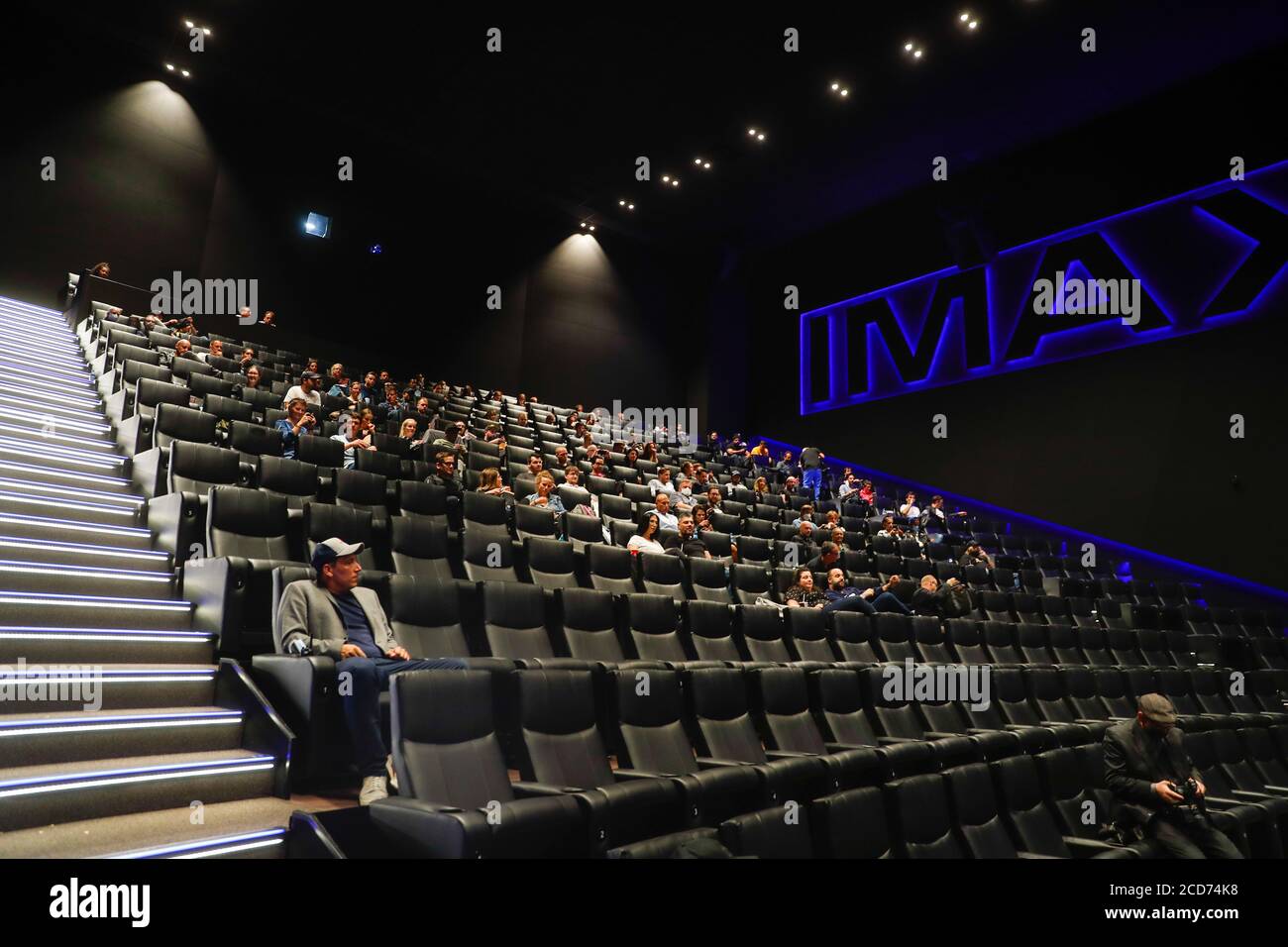 Berlin, Germany. 26th Aug, 2020. Interior view of the hall at the reopening of the UCI Luxe Mercedes Square with a special screening of the film Tenet. Credit: Gerald Matzka/dpa-Zentralbild/ZB/dpa/Alamy Live News Stock Photo