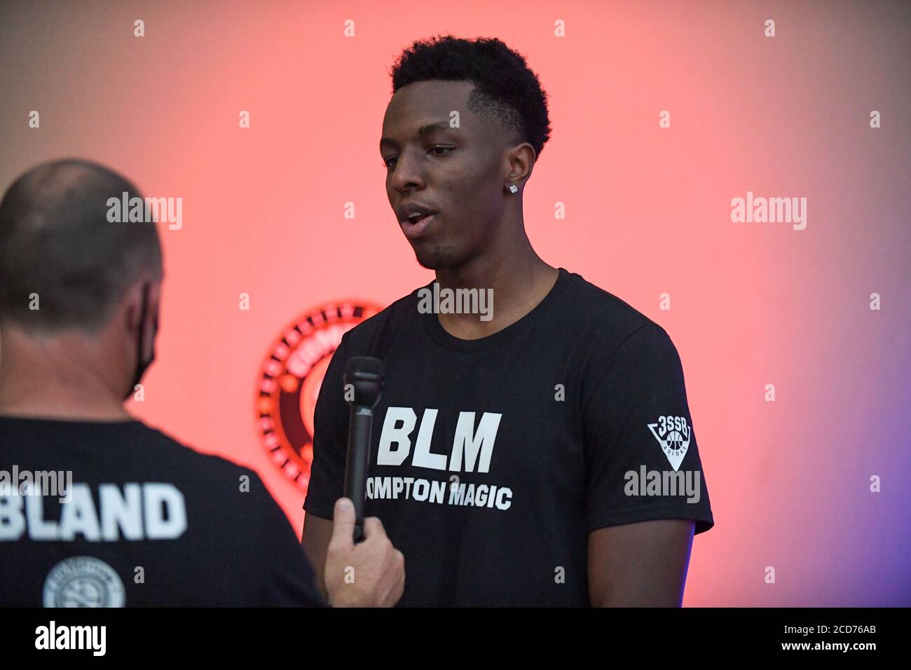 Corona, United States. 22nd Aug, 2020. Compton Magic point guard Mikey  Williams of San Ysidro during a Compton Magic tournament at The Draft  Sports Complex, Saturday, Aug. 22, 2020, in Corona, Calif. (