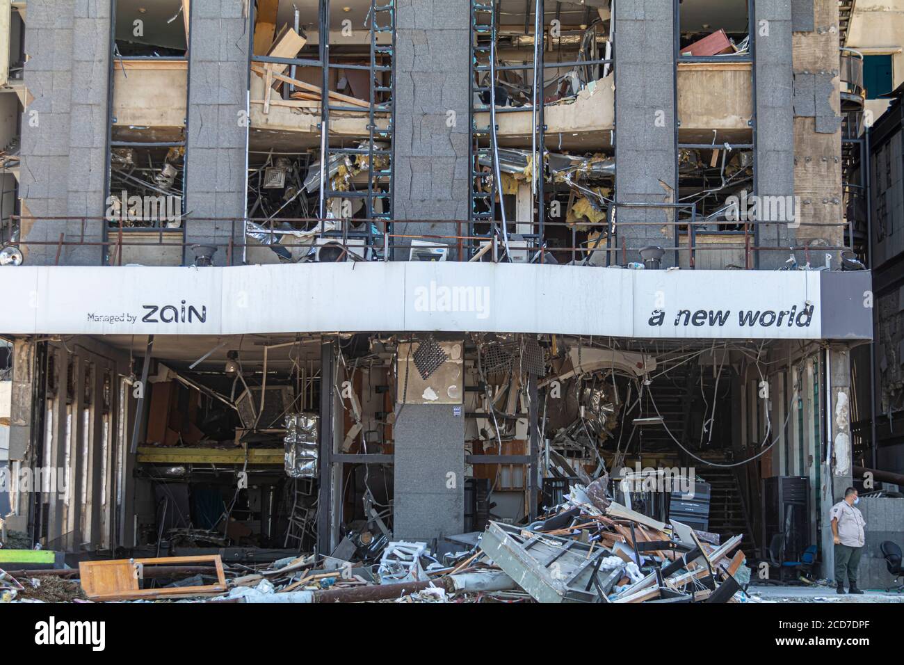 Beirut / Lebanon 08 27 2020 Photo of the massive blast/explosion