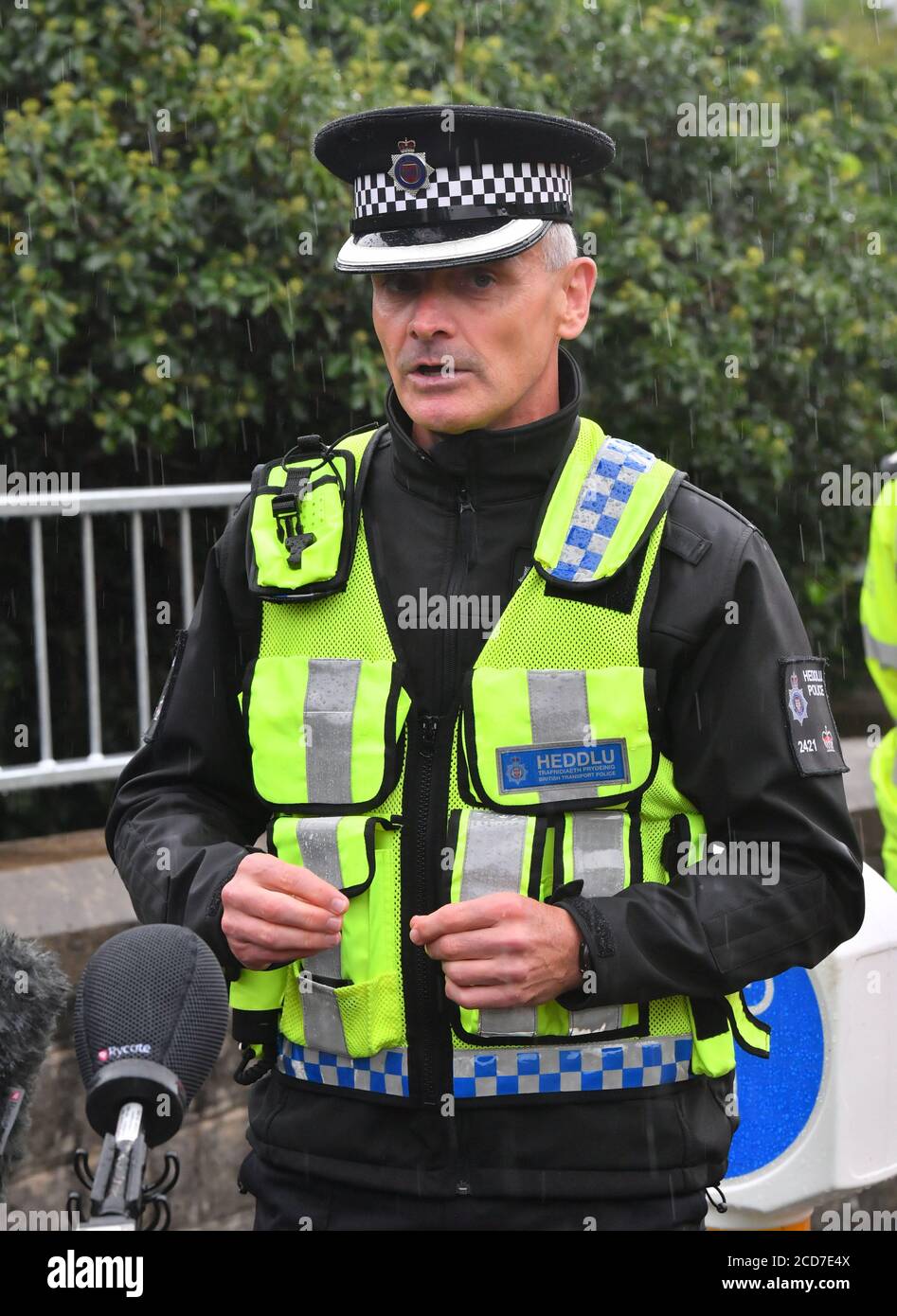British Transport Police Surperintendent Andy Morgan speaks to