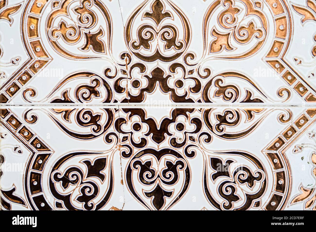 Ceramic Example Wall Closeup shot of a beautiful wall made with ceramic tiles Stock Photo ...