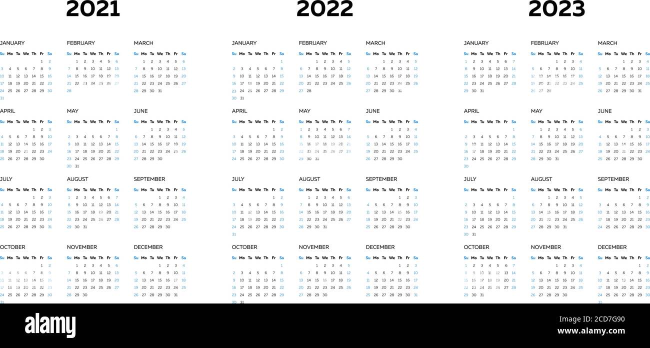 2022 2023 Calendar Template Calendar 2022