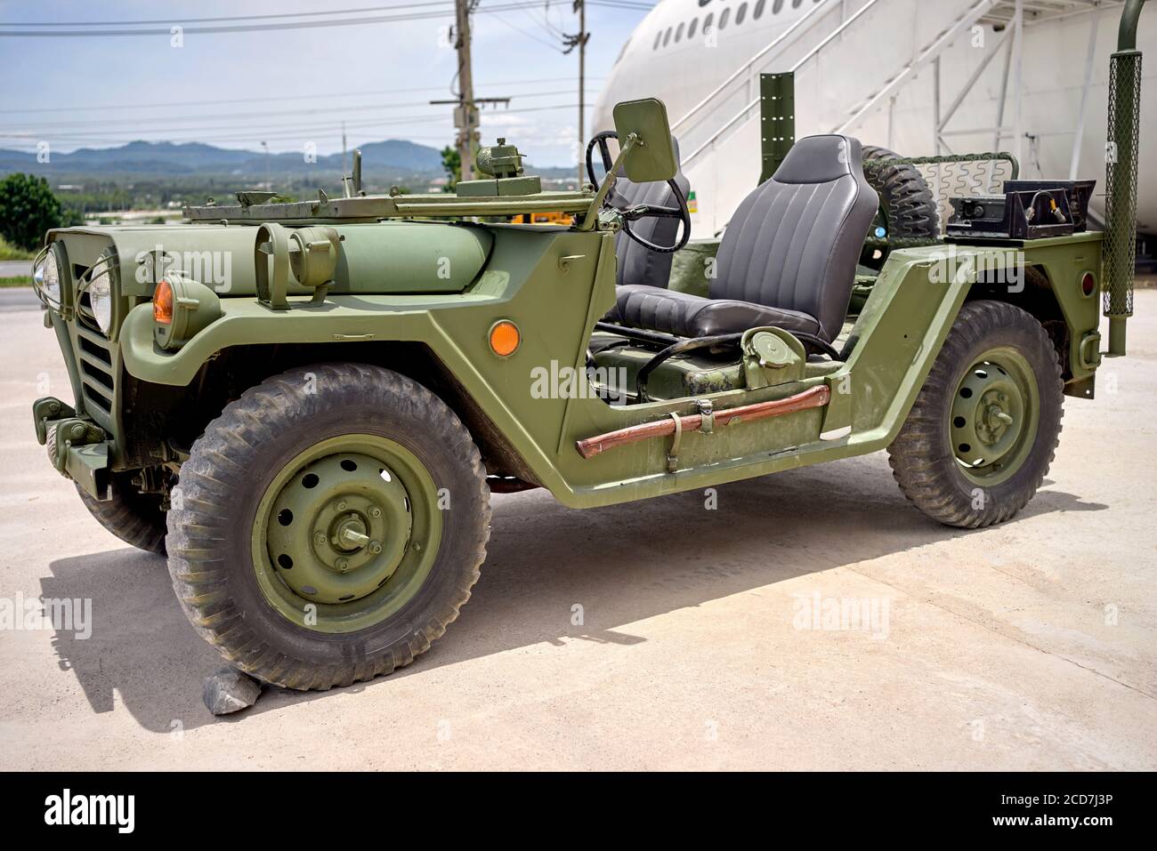 Willy's Jeep. Vintage USA World War military vehicle Stock Photo